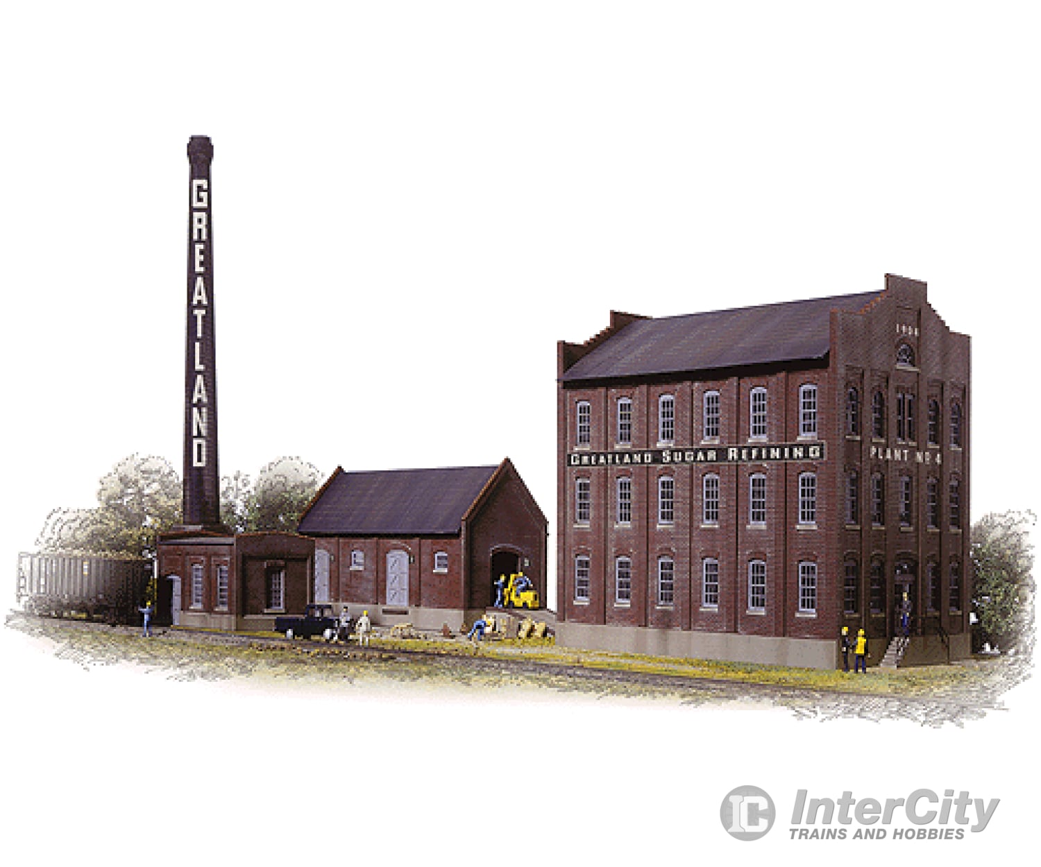 Walthers Cornerstone Ho 3092 Greatland Sugar Refining -- Kit Structures