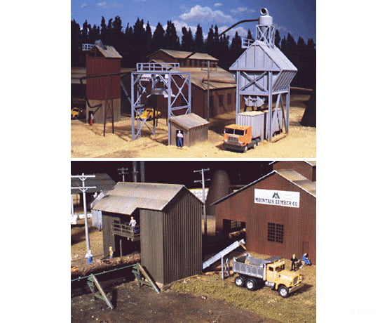 Walthers Cornerstone Ho 3144 Sawmill Outbuildings -- Kit Structures