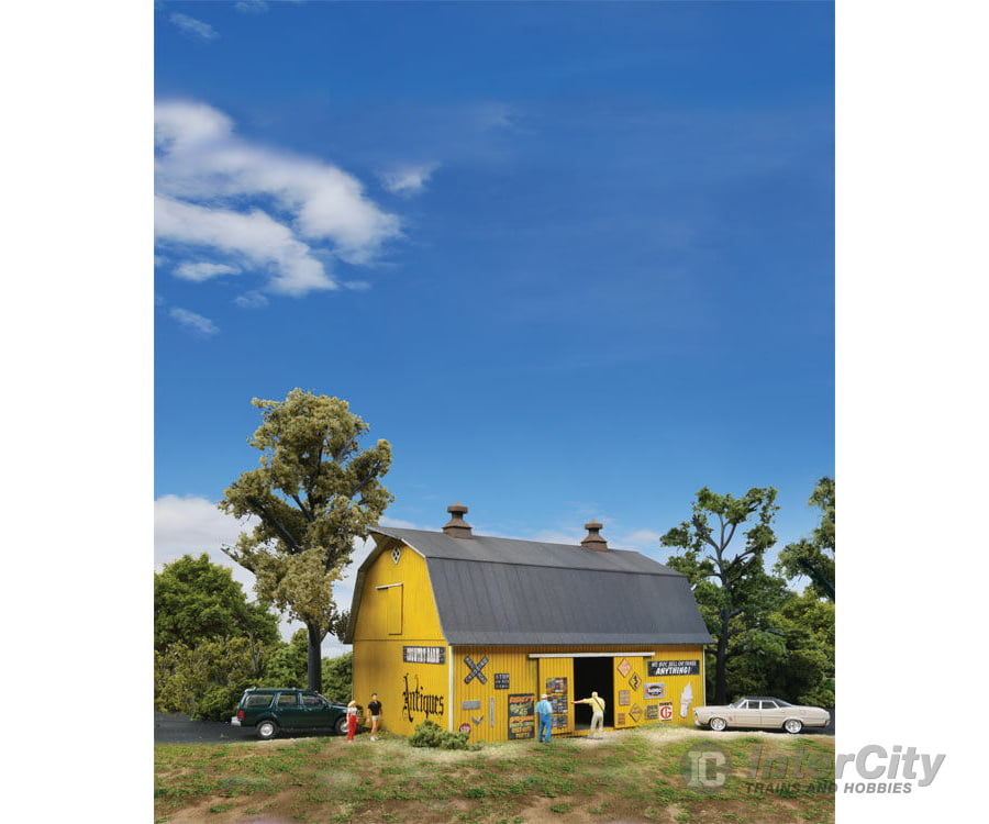 Walthers Cornerstone Ho 3339 Antiques Barn -- Kit - 7 X 4-1/2 4-9/16 18 11.5 11.5Cm Structures