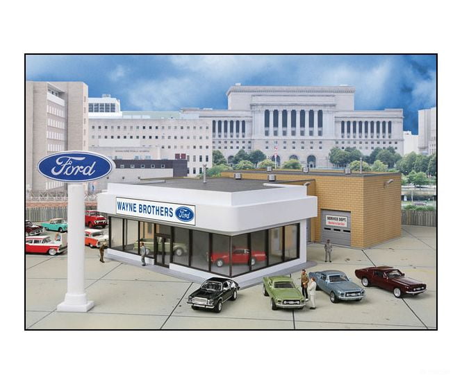 Walthers Cornerstone Ho 3483 Wayne Bros. Ford Dealership Kit Structures