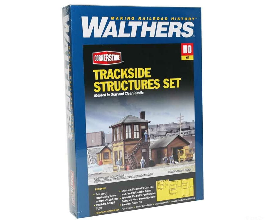 Walthers Cornerstone Ho 3530 Trackside Structures Set -- Kit