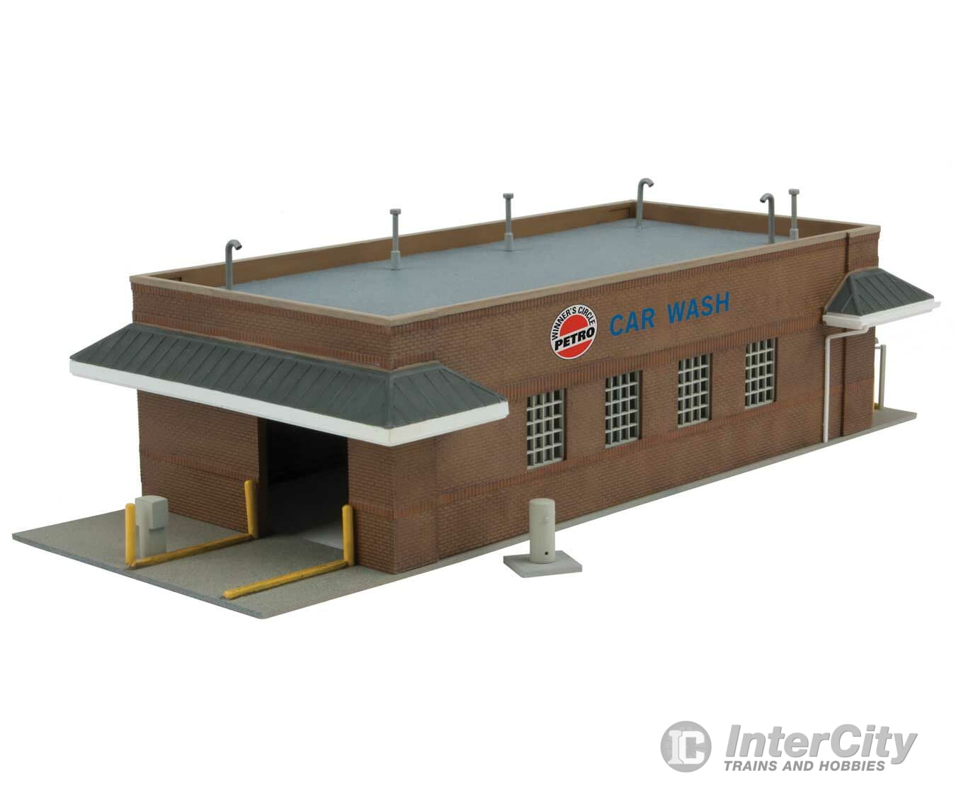 Walthers Cornerstone Ho 3539 Gas Station Car Wash -- Kit - 10-1/2 X 4-13/16 3 26.6 12.2 7.6Cm