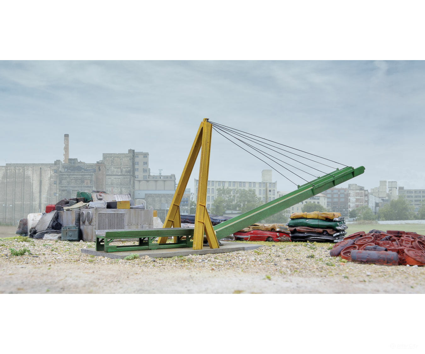 Walthers Cornerstone Ho 3645 Scrap Yard Conveyor -- Kit - 9-1/4 X 1-3/4 3-3/8 23.4 4.4 8.5Cm
