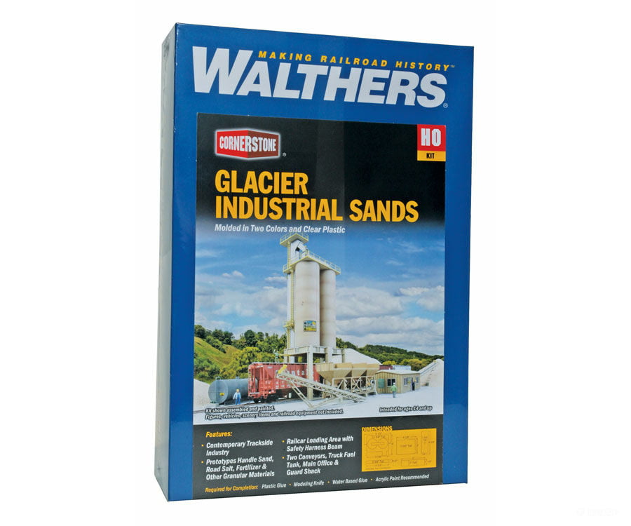 Walthers Cornerstone Ho 4035 Glacier Industrial Sands -- Kit Structures