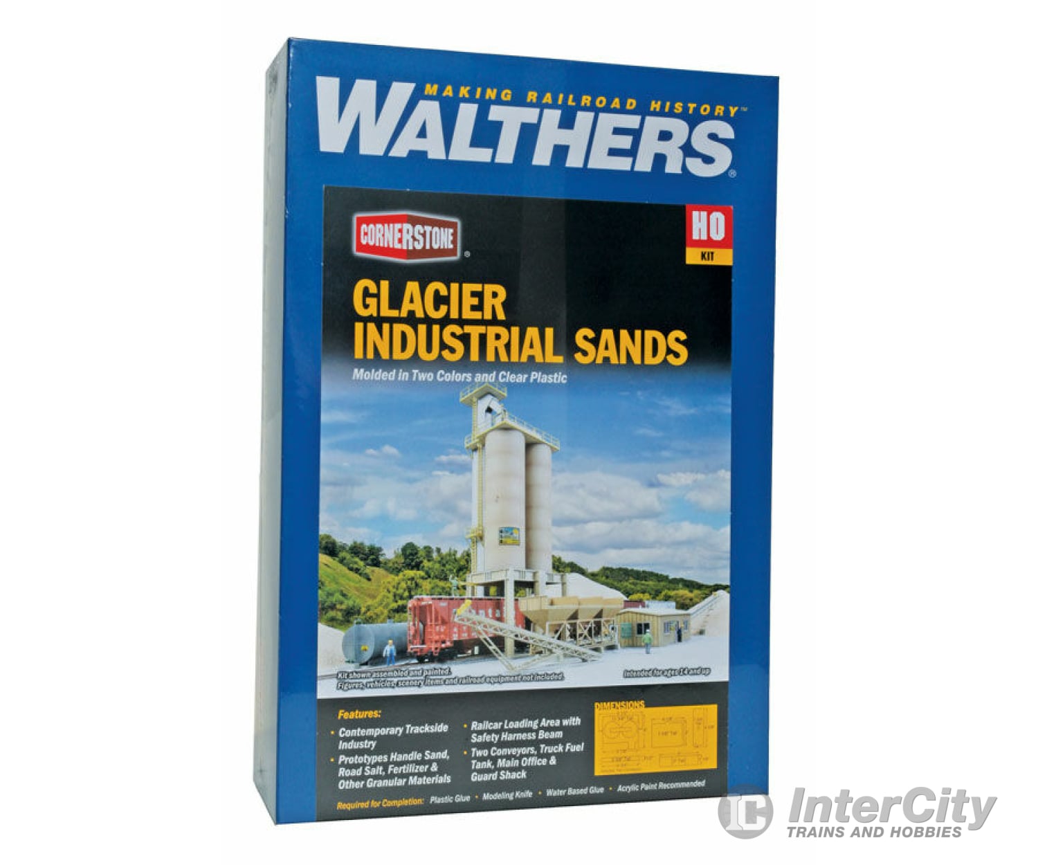 Walthers Cornerstone Ho 4035 Glacier Industrial Sands -- Kit Structures
