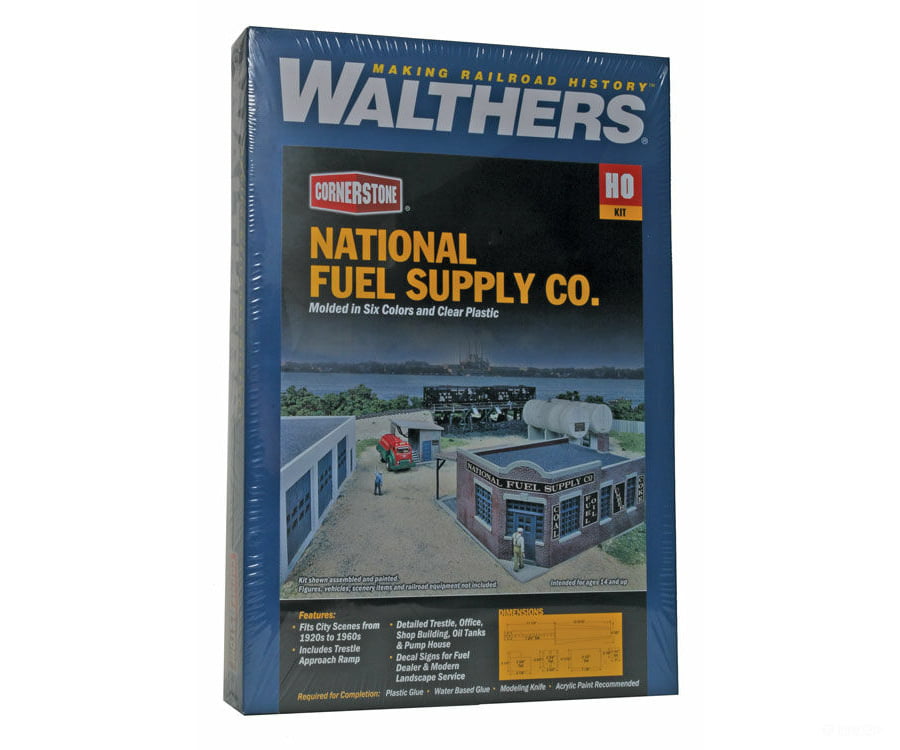 Walthers Cornerstone Ho 4045 National Fuel Supply Co. -- Kit Structures