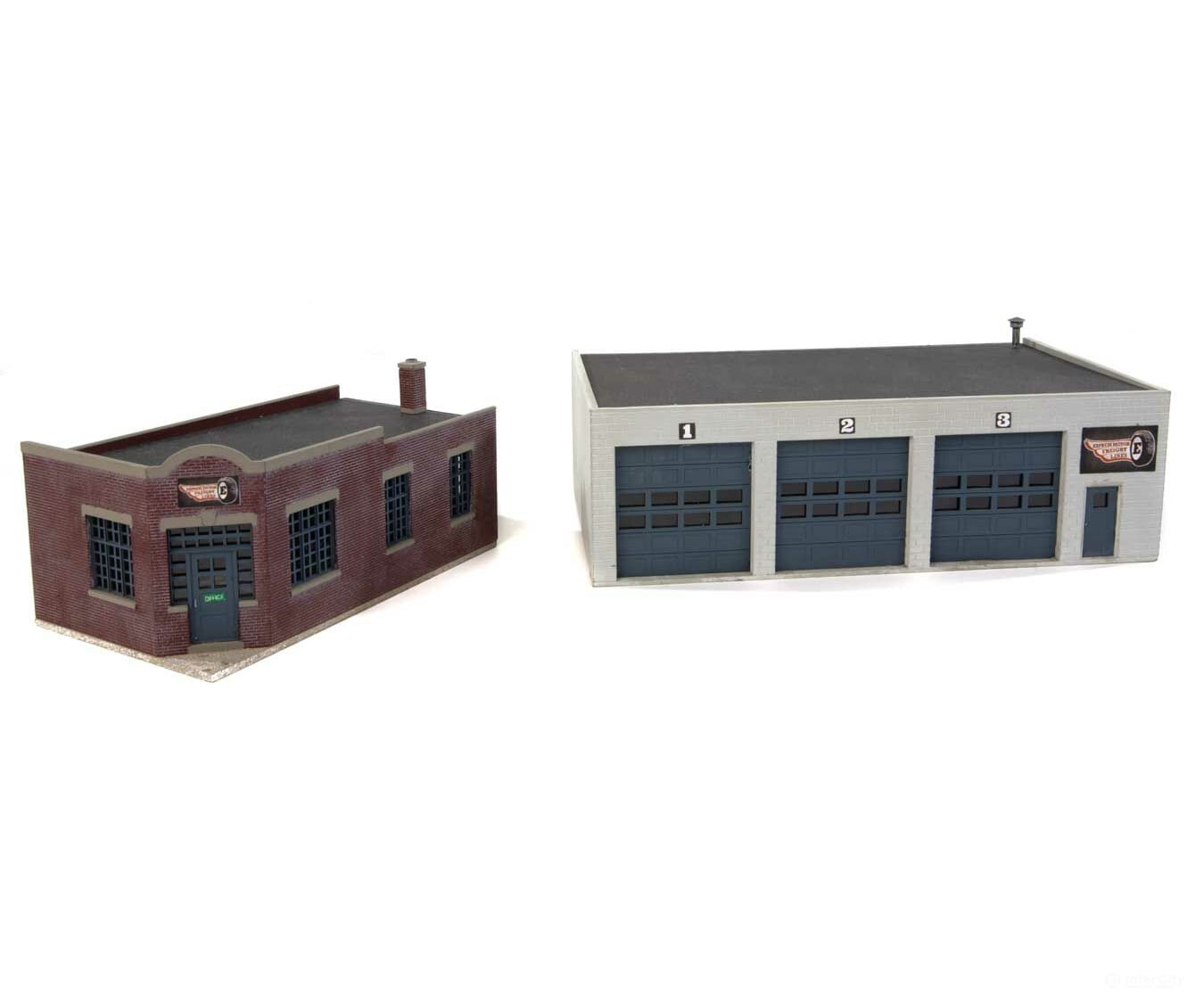Walthers Cornerstone Ho 4049 Express Motor Freight Lines -- Kit - Office: 4-1/4 X 4-7/8 2-3/8;