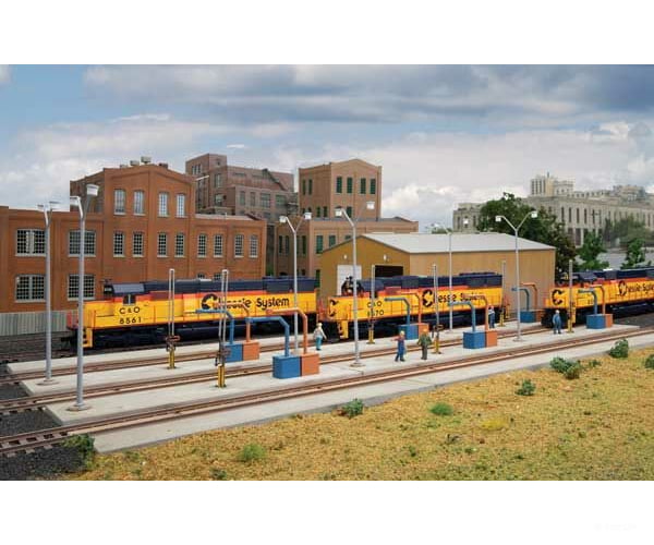 Walthers Cornerstone Ho 4161 Modern Diesel Service Fueling Facility -- Kit - 10 X 20-5/8 4-3/8 (Over