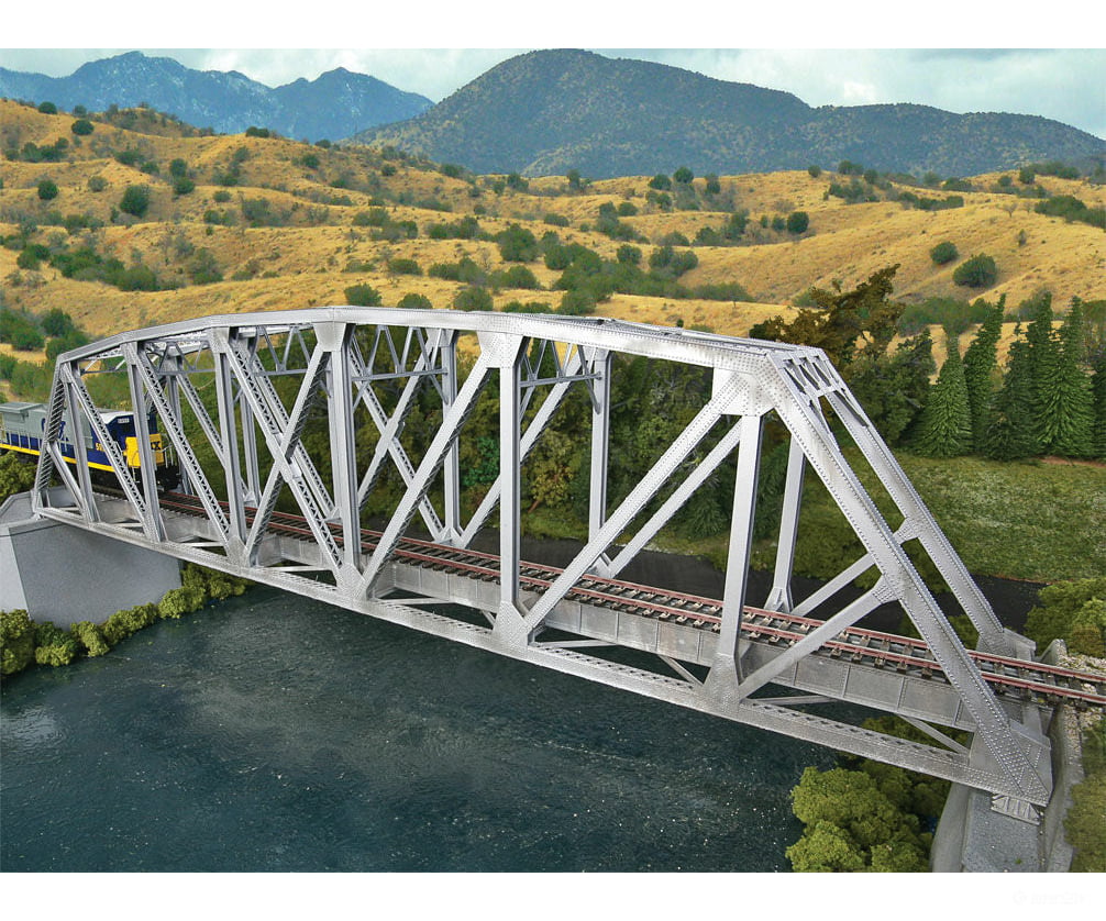 Walthers Cornerstone Ho 4521 Arched Pratt Truss Railroad Bridge -- Single-Track - Kit 23 X 3-1/16