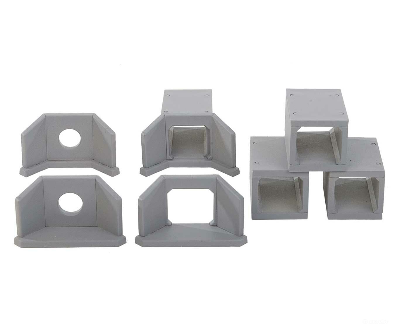 Walthers Cornerstone Ho 4558 Concrete Culverts Pkg(4) -- Kit - 1-1/2 X 1/2 13/16’ 3.8 1.2 2Cm