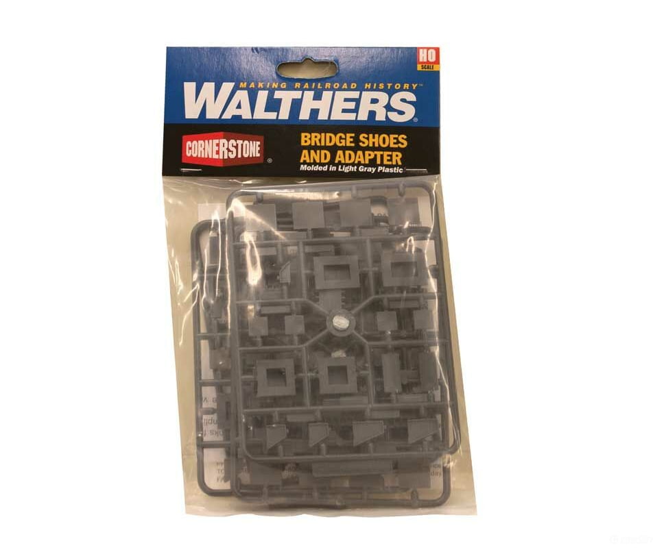 Walthers Cornerstone Ho 4559 Bridge Shoes And Adapters Assortment -- Kit Tunnels & Bridges