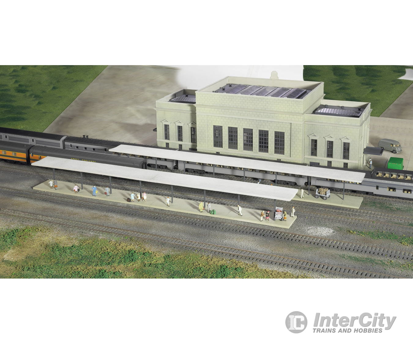 Walthers Cornerstone N 3258 Butterfly-Style Station Platform Shelter -- Kit Pkg(8) Structures