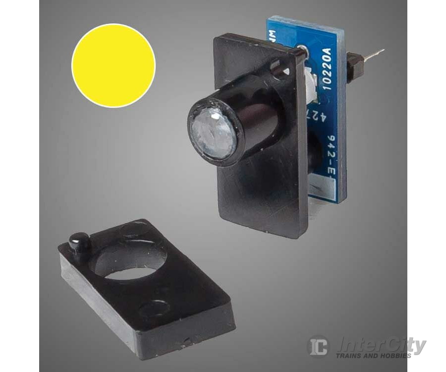 Walthers Electrical 155 Single Color Led Fascia Indicator - Layout Control System -- Yellow Track