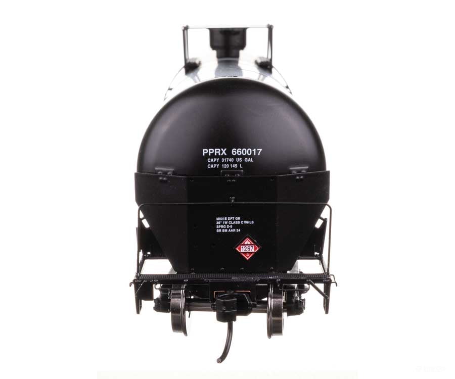 Walthers HO 100774 55’ Trinity Modified 30,145-Gallon Tank Car - Conoco Phillips PPRX #660017 - Freight Cars
