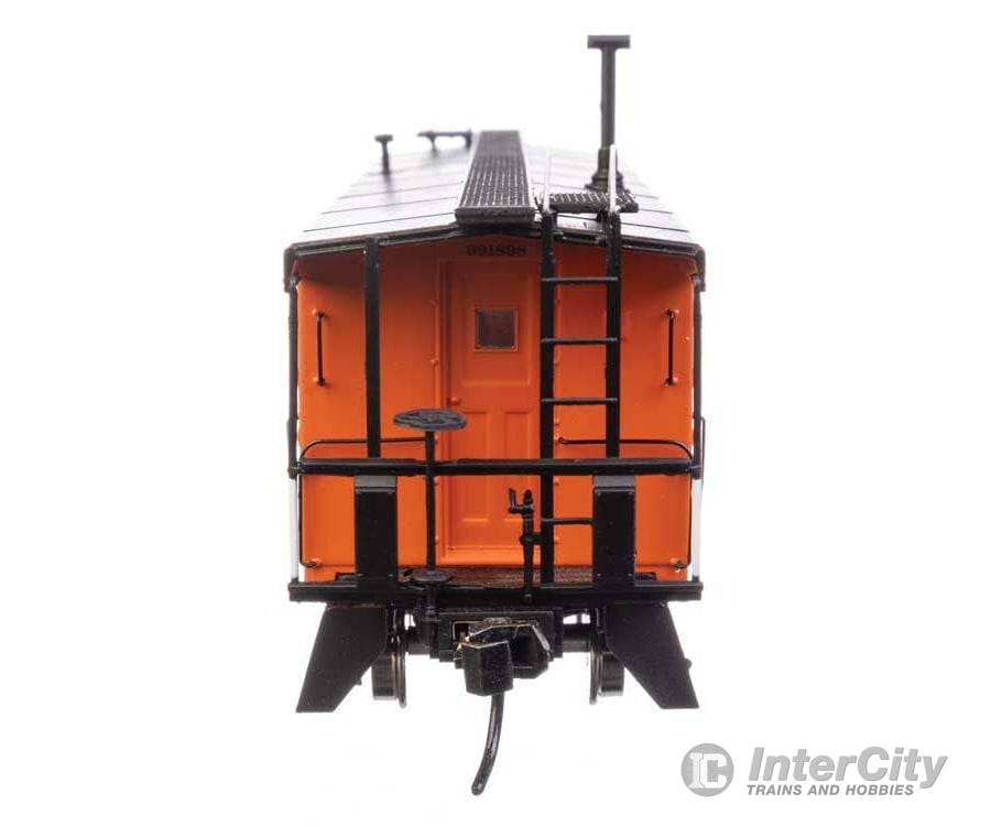 Walthers HO 103656 Milwaukee Road Rib Sided Caboose - Milwaukee Road #991898 (orange black; oil stove) Freight Cars