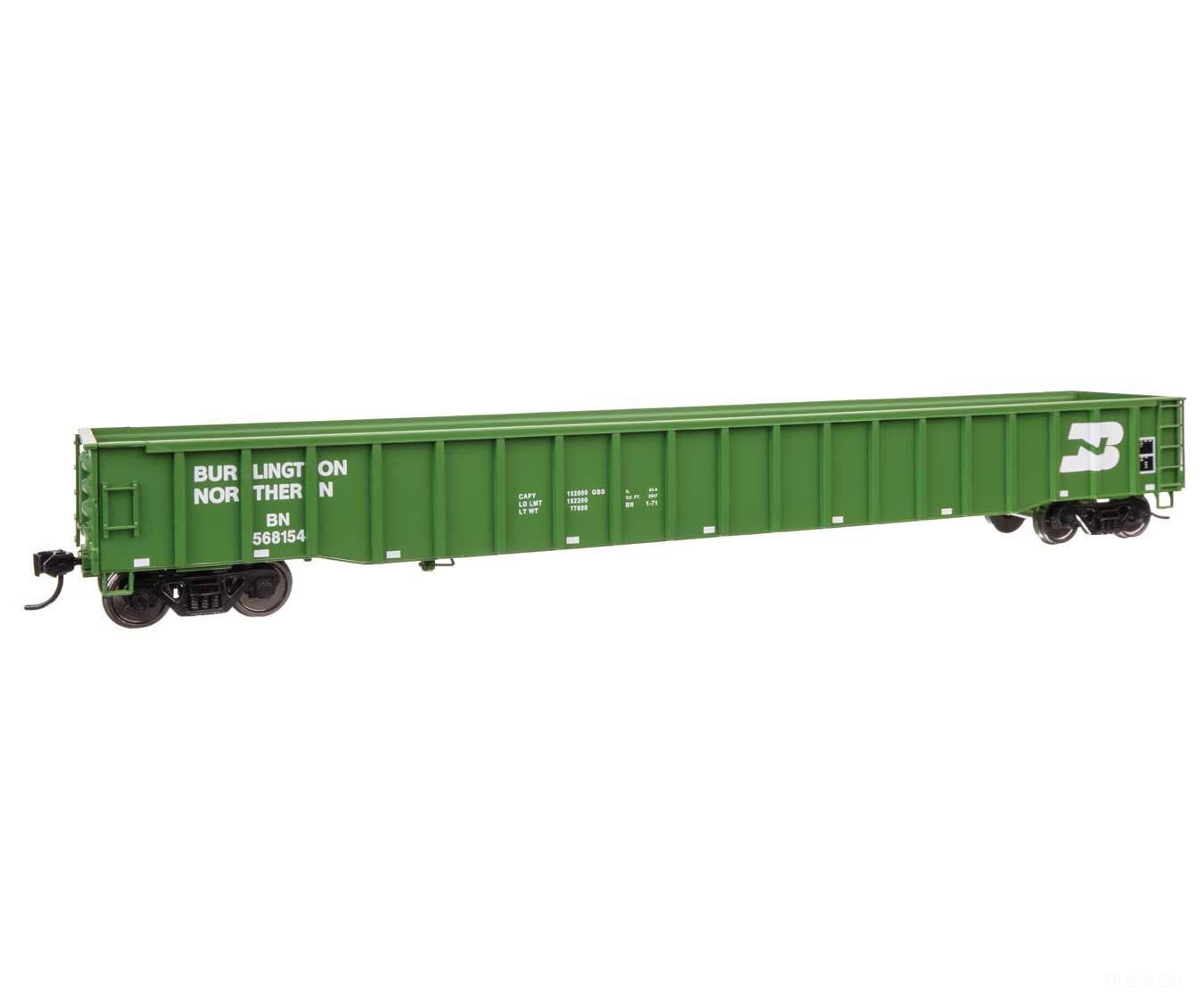 Walthers HO 105414 65β Thrall Mill Gondola - Ready To Run - Burlington Northern #568154 - Freight Cars