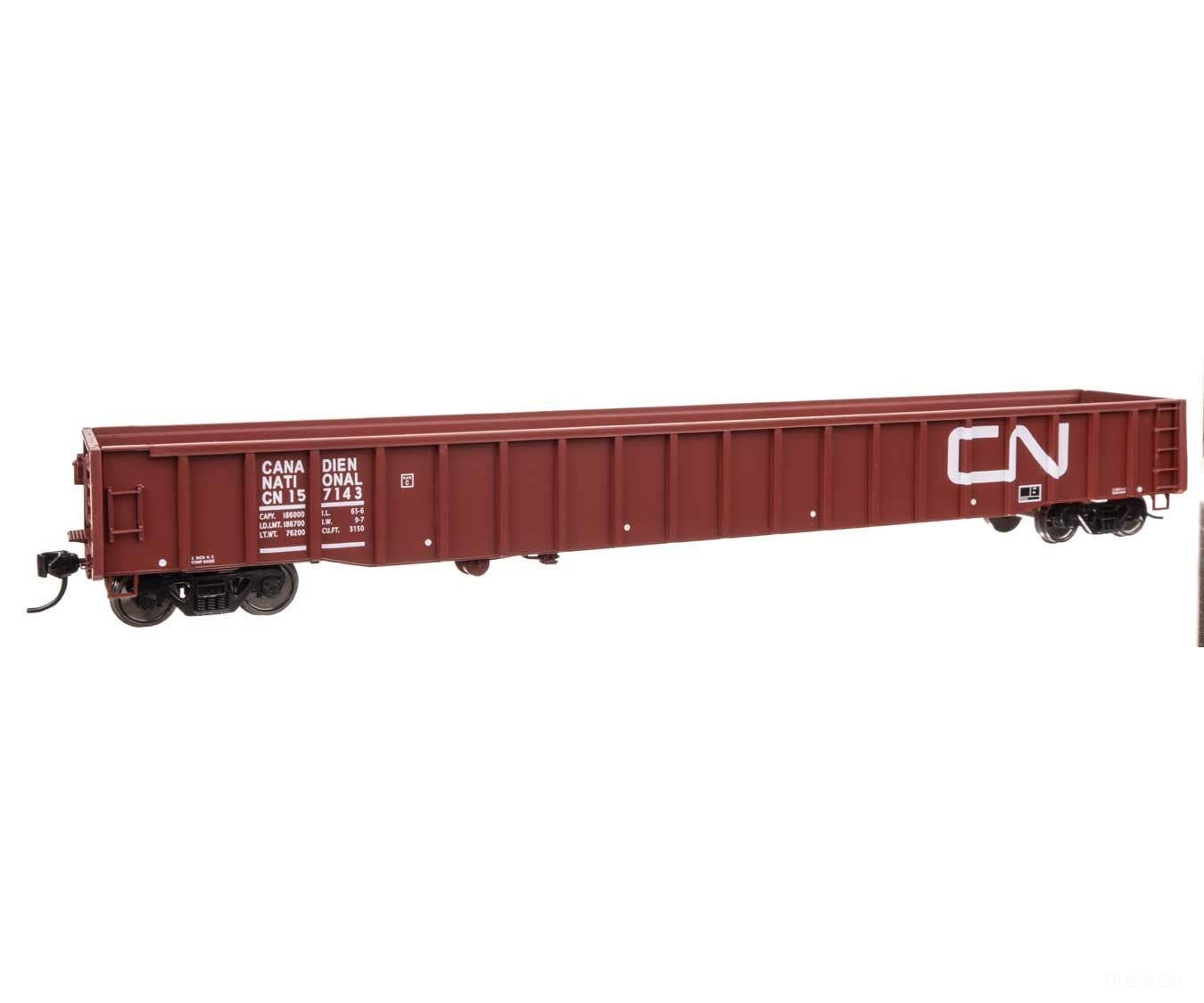 Walthers HO 105415 65’ Thrall Mill Gondola - Ready To Run - Canadian National #157143 - Freight Cars