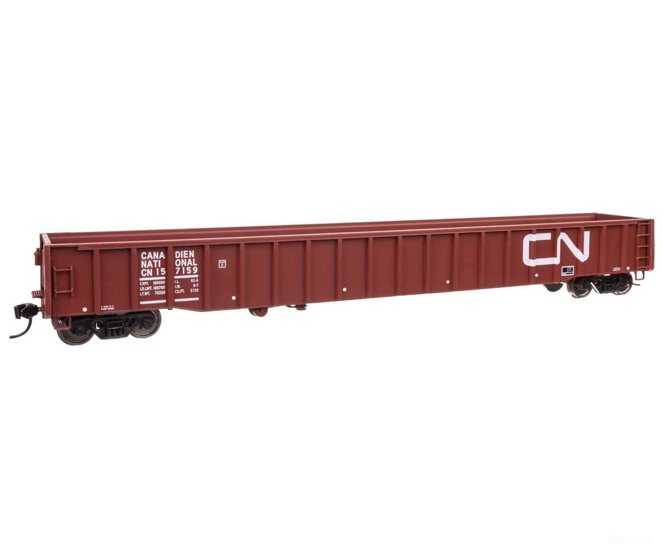 Walthers HO 105416 65’ Thrall Mill Gondola - Ready To Run - Canadian National #157159 - Freight Cars
