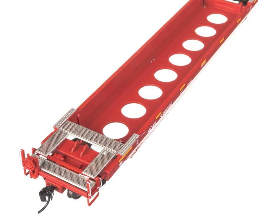 Walthers HO 109137 Gunderson Rebuilt All-Purpose 40’ Well Car - Ready-To-Run - Northwestern Oklahoma Railroad (red)