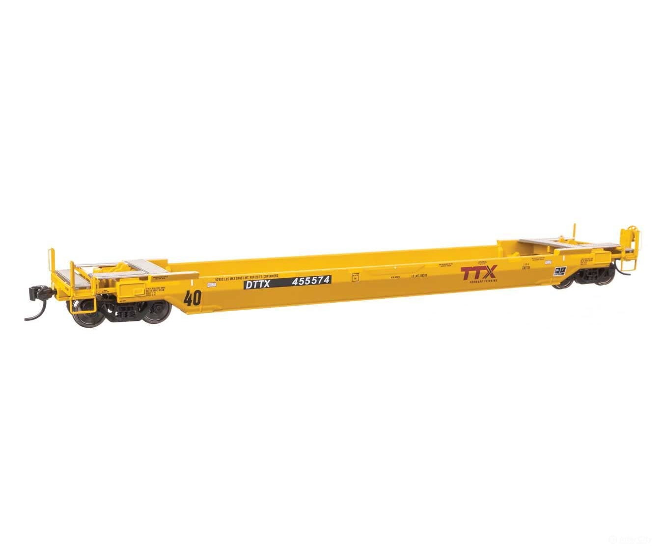 Walthers HO 109142 Gunderson Rebuilt All-Purpose 40’ Well Car - Ready-To-Run - DTTX (Forward Thinking) #455574