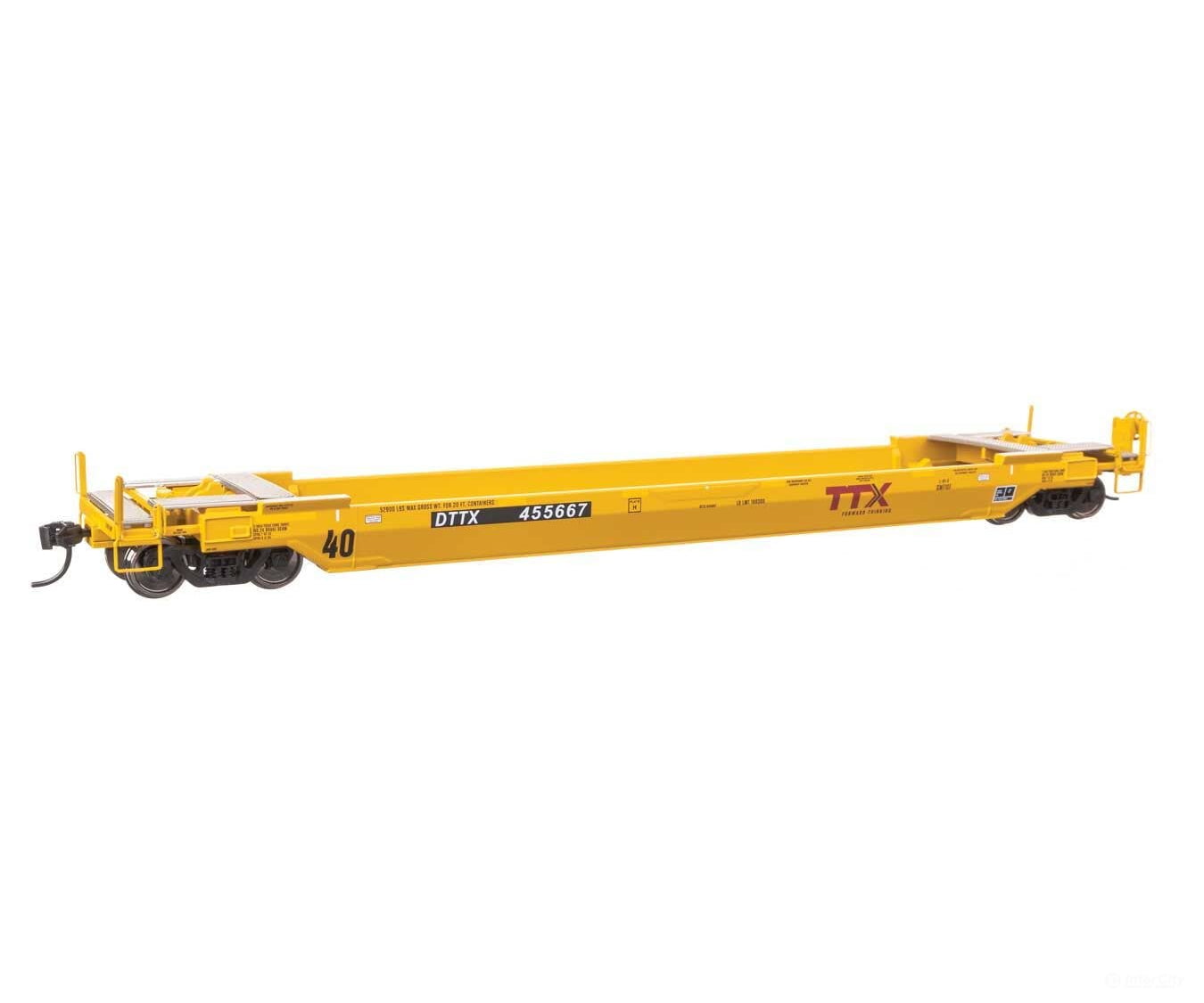 Walthers HO 109144 Gunderson Rebuilt All-Purpose 40’ Well Car - Ready-To-Run - DTTX (Forward Thinking) #455667