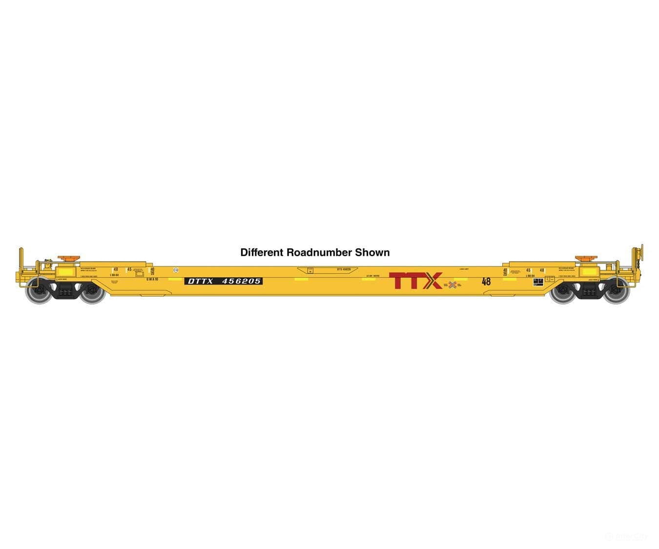 Walthers HO 109224 Gunderson As-Built All-Purpose 48’ Well Car - TTX #456212 Freight Cars
