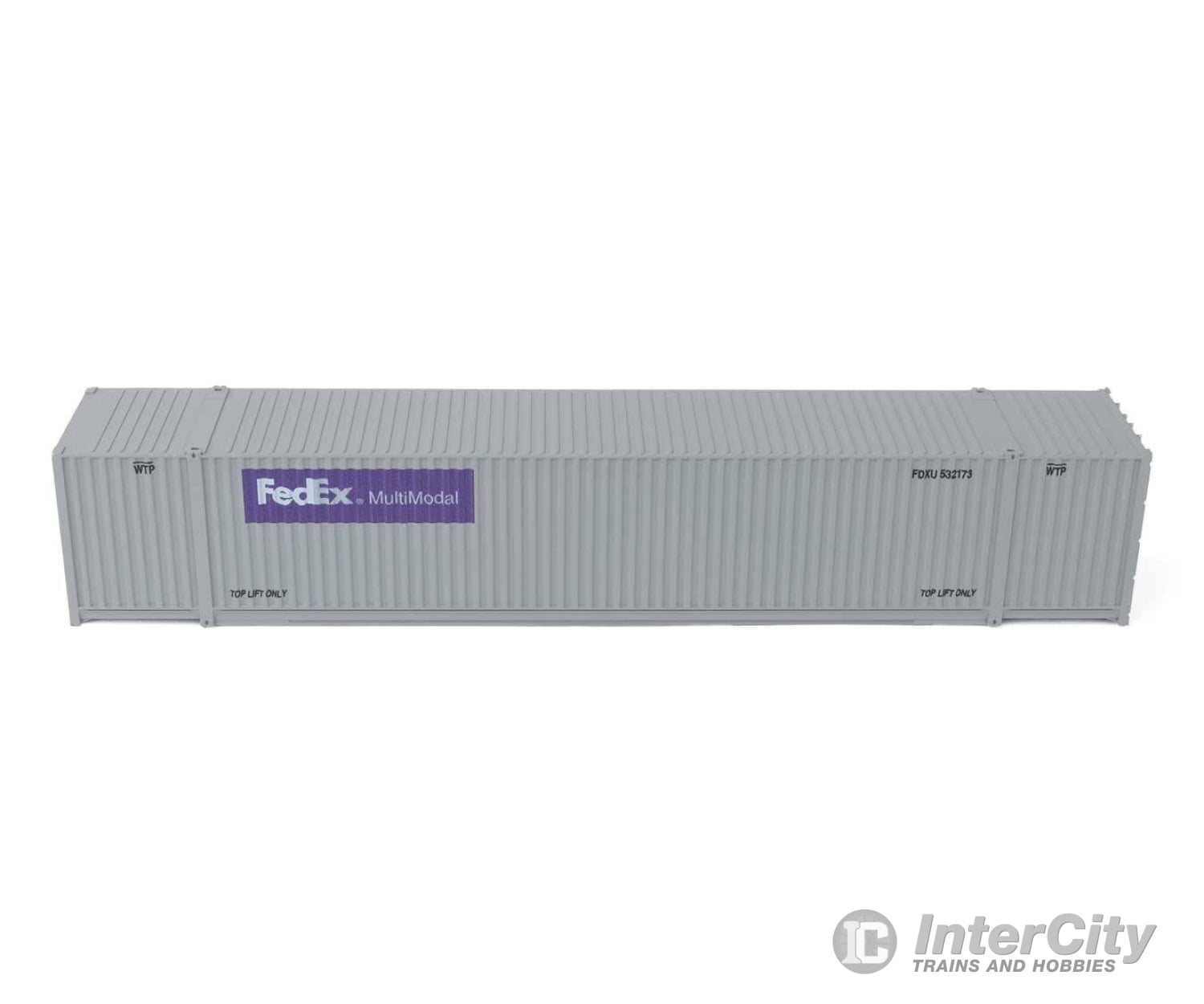 Walthers HO 18503 53’ Singamas Corrugated Side Container - 3-Pack - Fed Ex Freight Loads & Containers