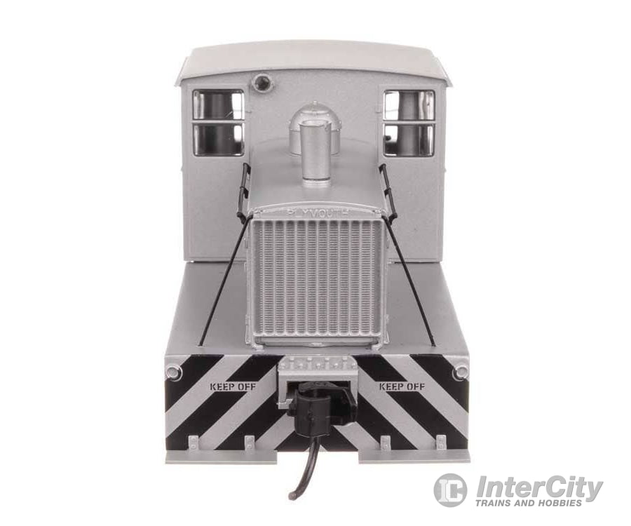 Walthers HO 20018 Plymouth ML-8 Industrial Switcher - DCC only - Silver with Black Stripes Locomotives