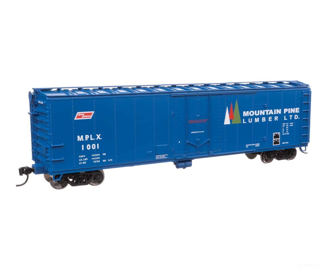 Walthers HO 2861 50’ PC&F Insulated Boxcar - Mountain Pine Lumber #1001 - Freight Cars