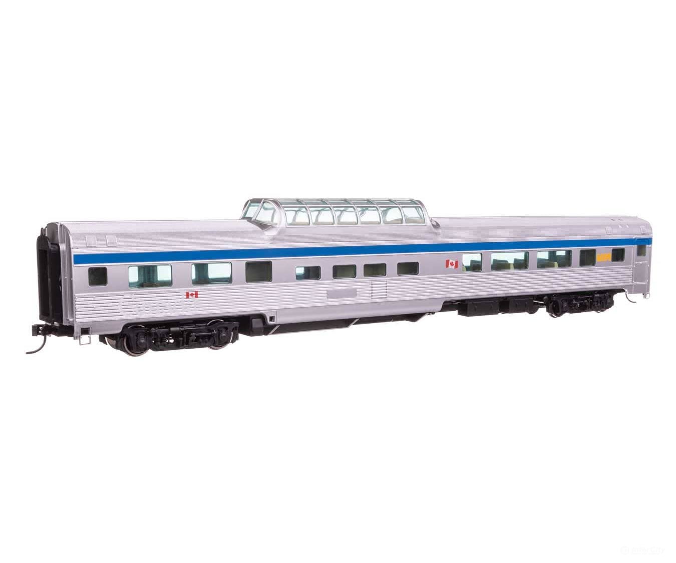 Walthers HO 30414 85’ Budd Dome Coach - VIA Rail Passenger Cars