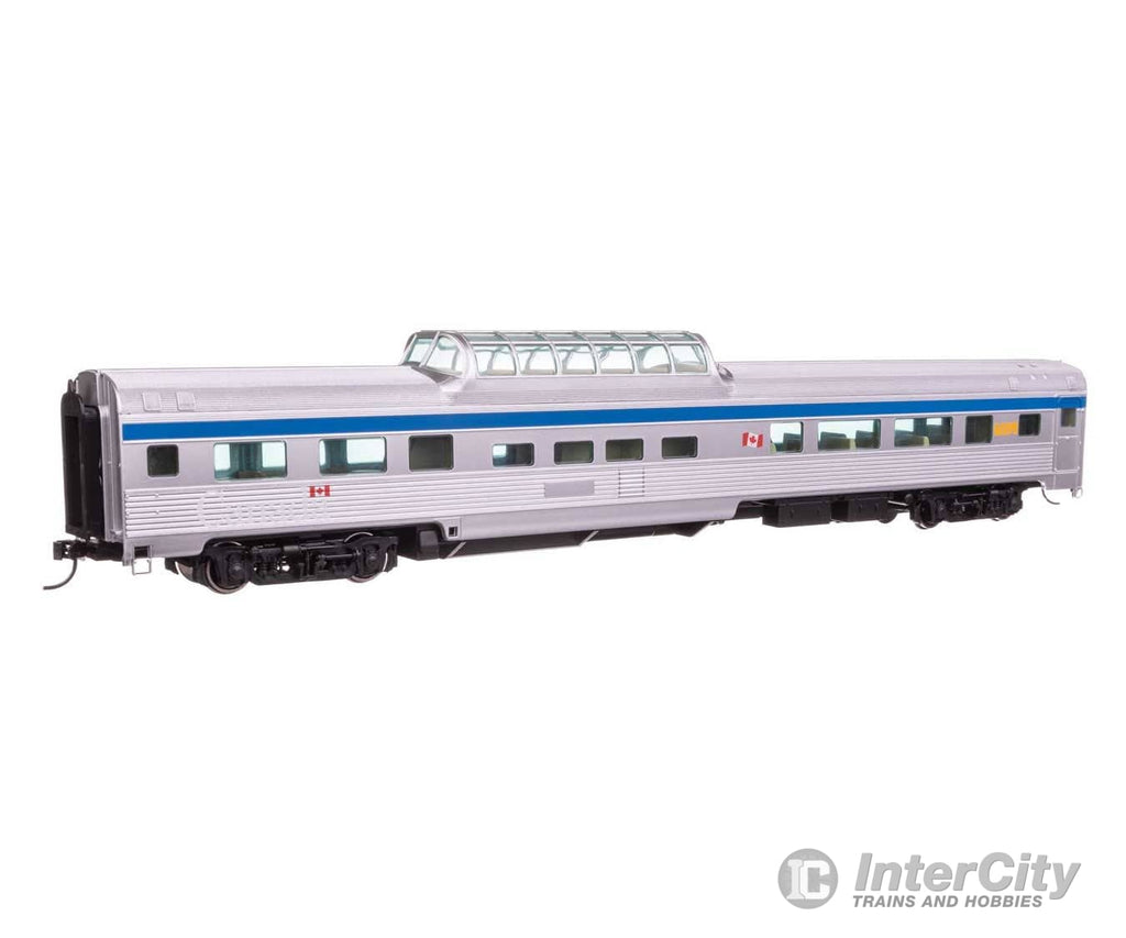 Walthers HO 30414 85’ Budd Dome Coach - VIA Rail Passenger Cars