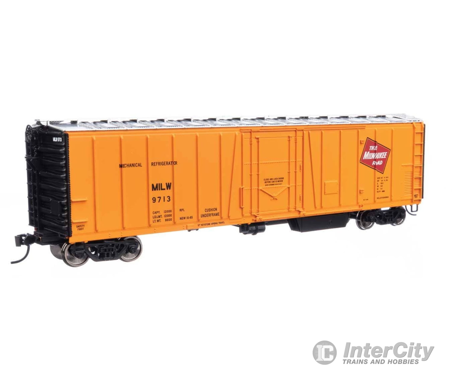 Walthers HO 3789 50’ AAR Mechanical Refrigerator Car - Milwaukee Road #9713 Freight Cars