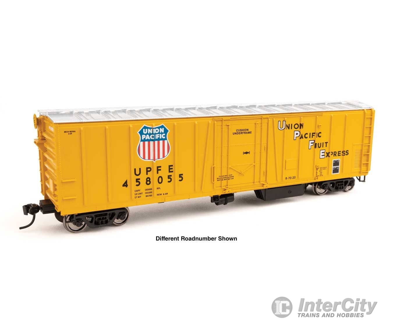 Walthers HO 3795 50’ AAR Mechanical Refrigerator Car - Union Pacific(R) UPFE #458070 Freight Cars