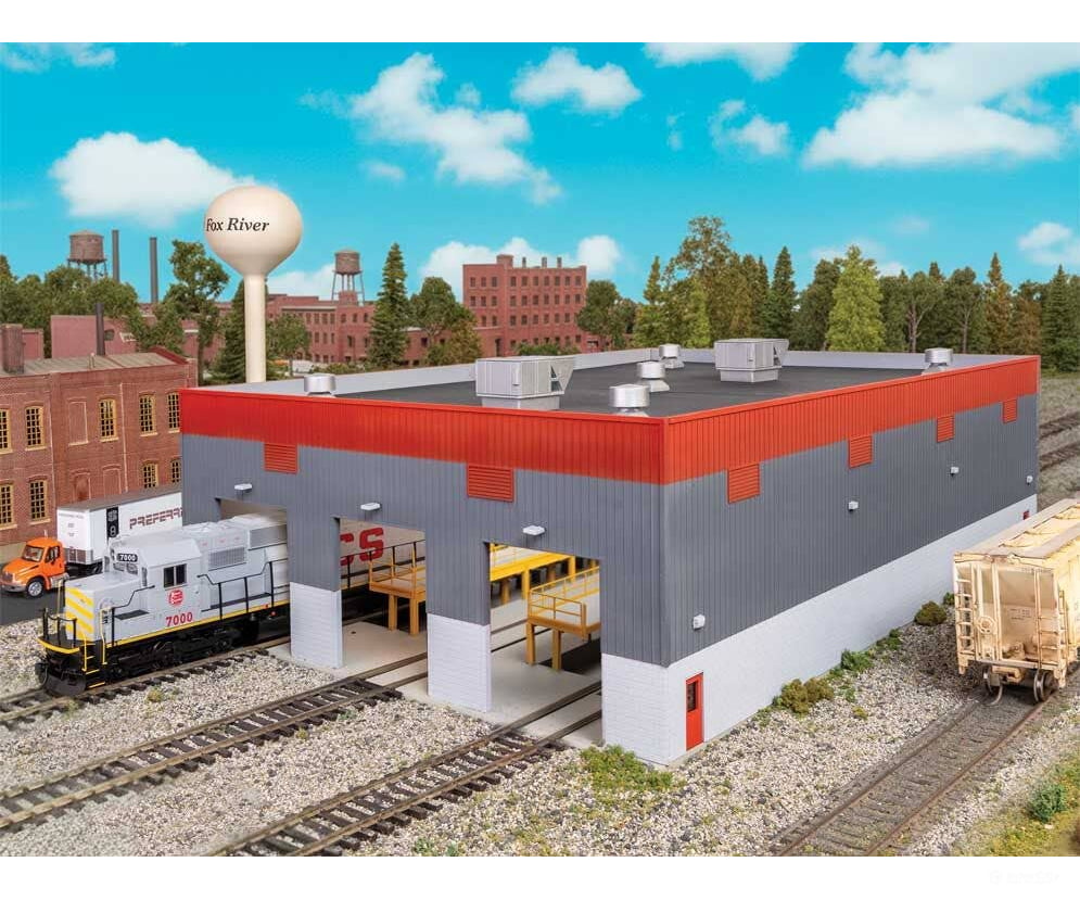 Walthers HO 3908 Modern Diesel Shop - Kit Structures