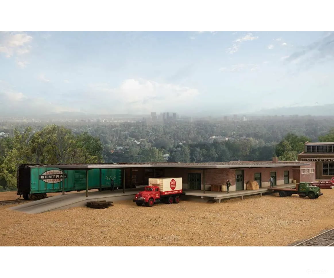 Walthers Ho 4065 Mid-Century Modern Freight Station - Kit 27-3/4 X 8-1/2 2-3/4’’ 70.5 21.5