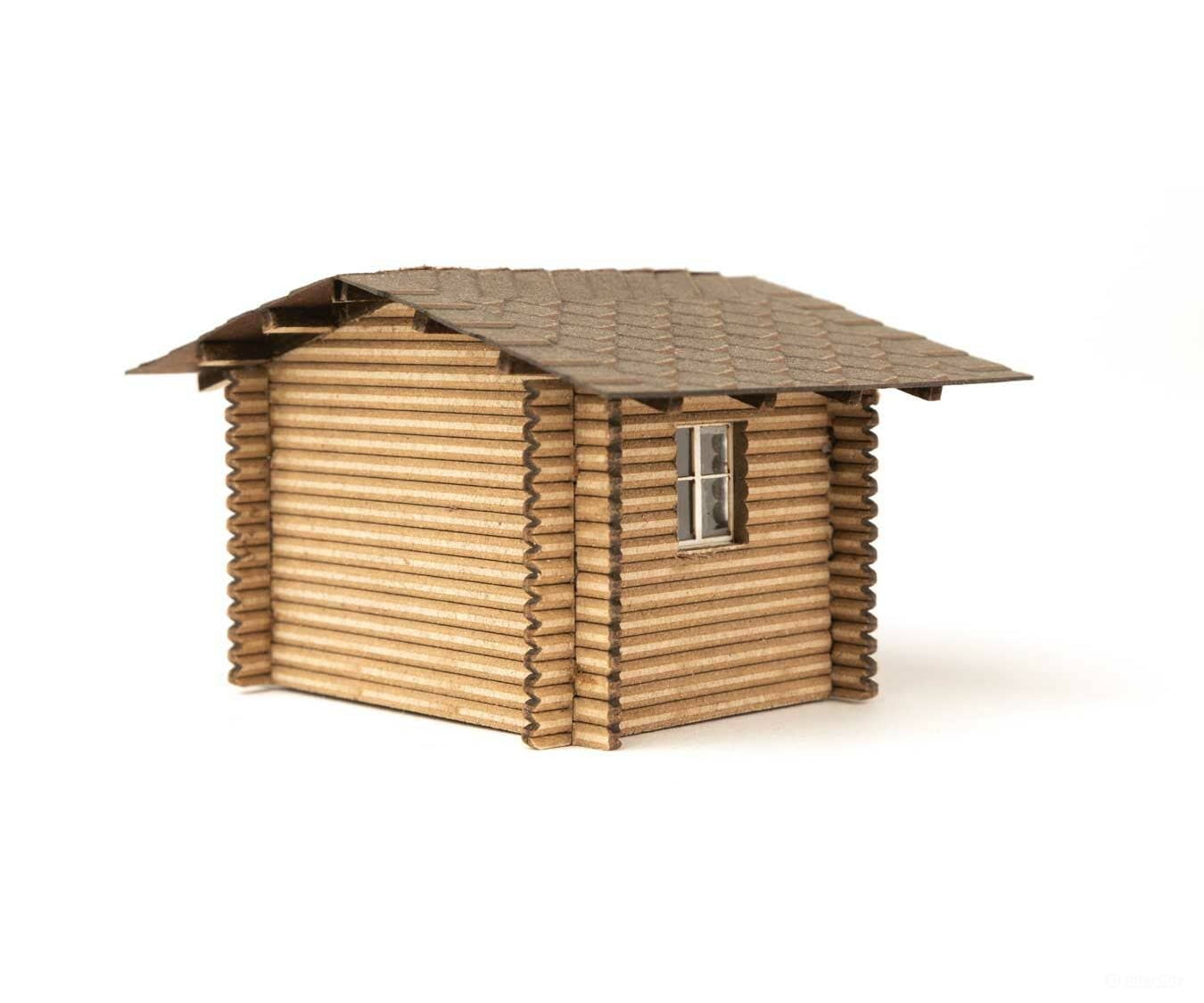 Walthers Ho 4113 Forest Cabin - Laser-Cut Wood Kit 2-1/2 X 2 1-1/2’’ 6.5 5.1 4Cm Structures