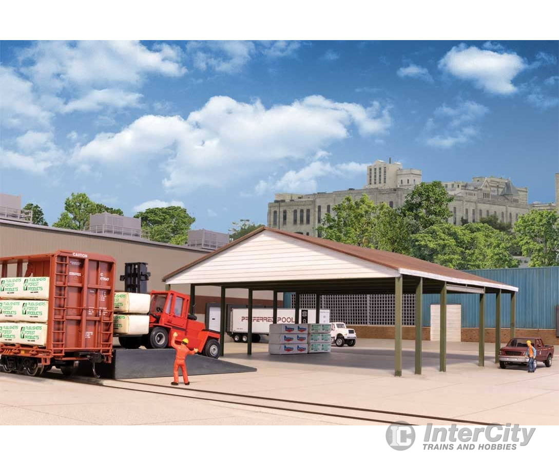 Walthers HO 4180 Open Air Intermodal Shed - Transload Facility - Kit Structures