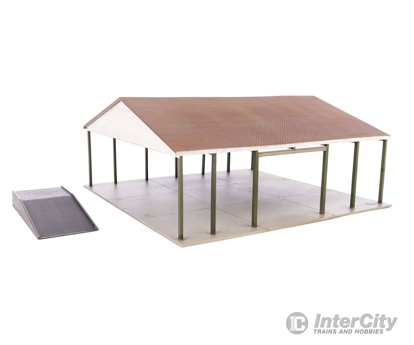 Walthers HO 4180 Open Air Intermodal Shed - Transload Facility - Kit Structures