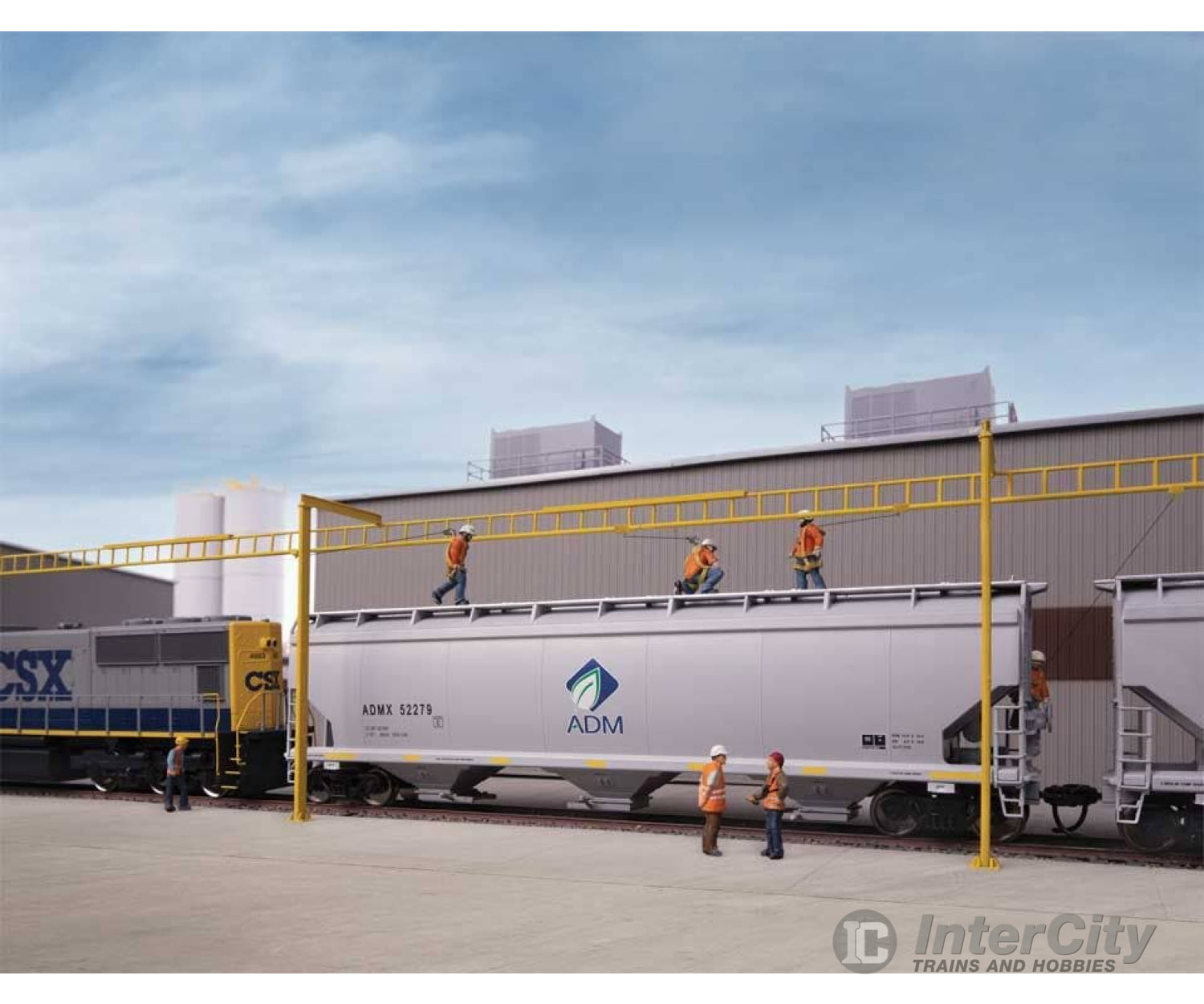 Walthers HO 4185 Transload Facility Safety System - Transload Facility - Kit Structures