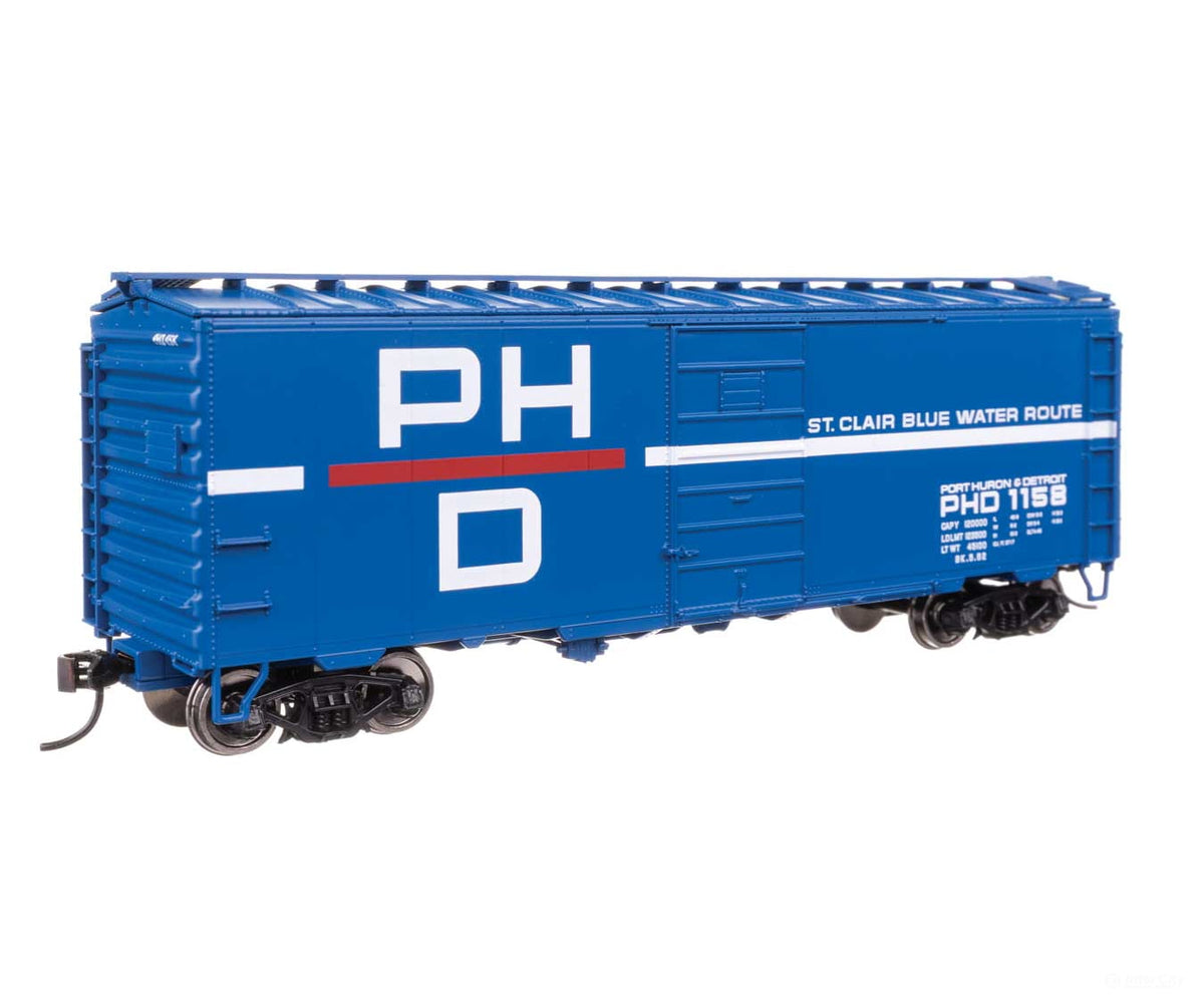 Walthers HO 45515 40’ PS-1 Boxcar - Port Huron & Detroit #1158 - Freight Cars