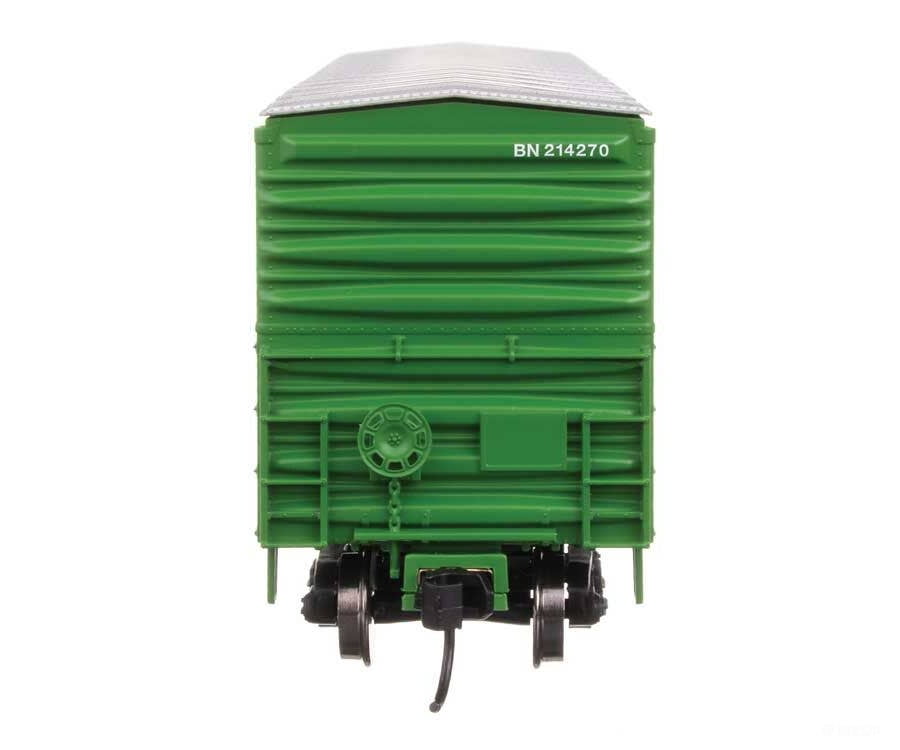 Walthers HO 46025 50’ ACF Exterior Post Dreadnaught End Plate B Boxcar - Burlington Northern #214270 - Freight Cars
