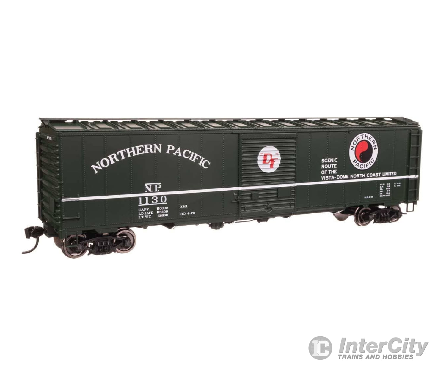 Walthers HO 46521 50’ AAR Single Door Boxcar - Ready to Run - Northern Pacific #1130 Freight Cars
