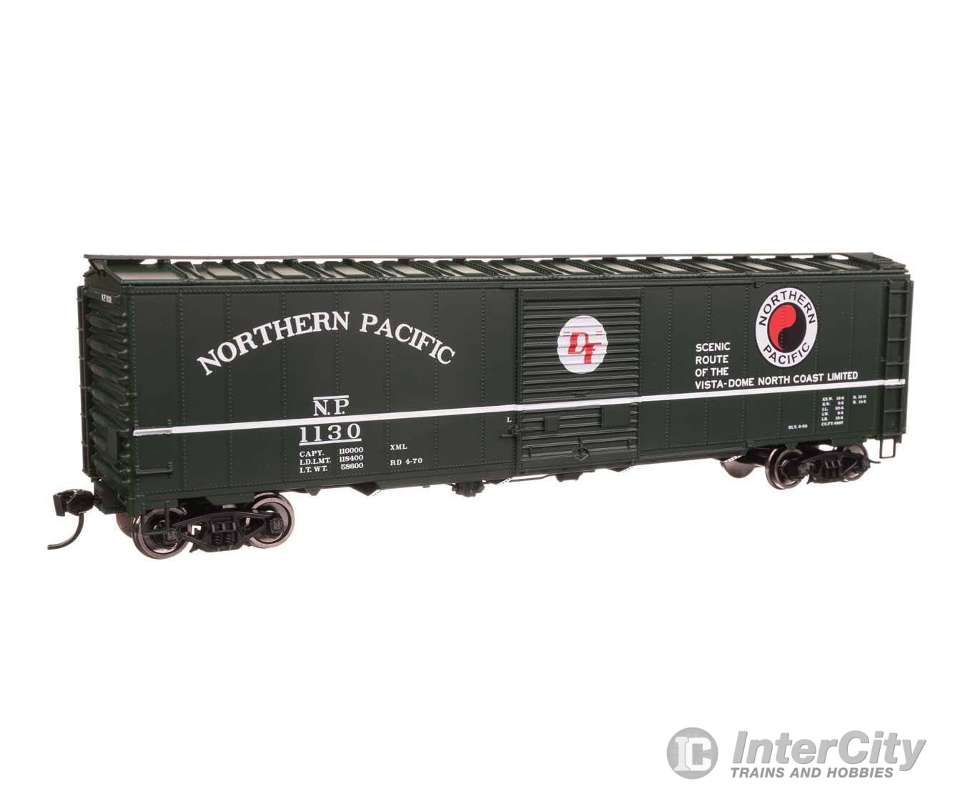 Walthers HO 46521 50’ AAR Single Door Boxcar - Ready to Run - Northern Pacific #1130 Freight Cars