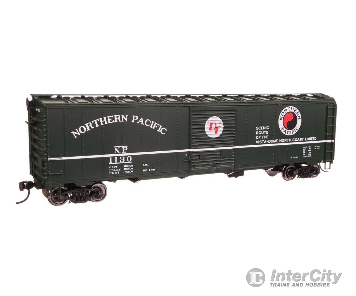 Walthers HO 46521 50’ AAR Single Door Boxcar - Ready to Run - Northern Pacific #1130 Freight Cars