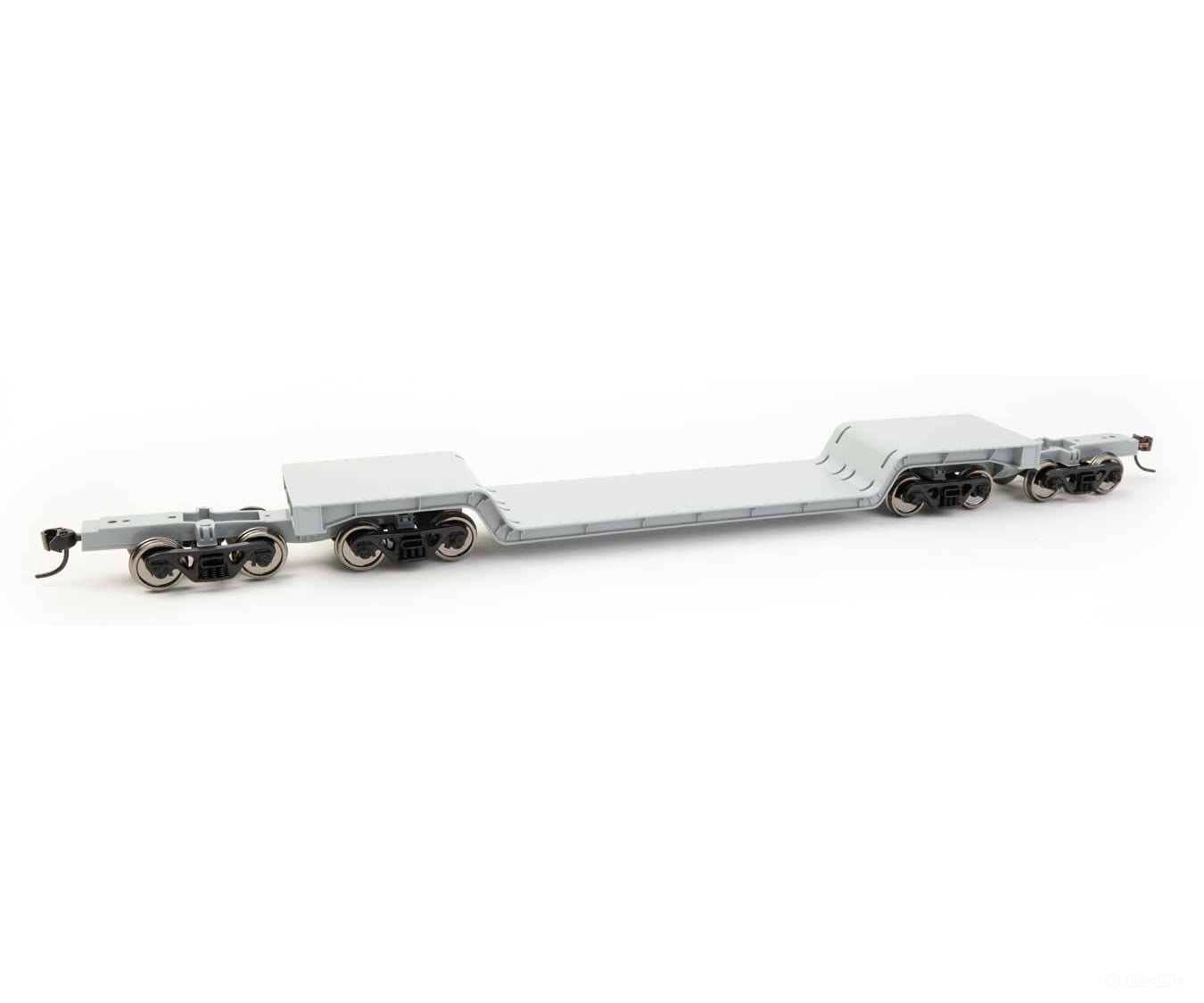 Walthers HO 50200 81’ 8-Axle Depressed Center Flatcar - Undecorated Freight Cars