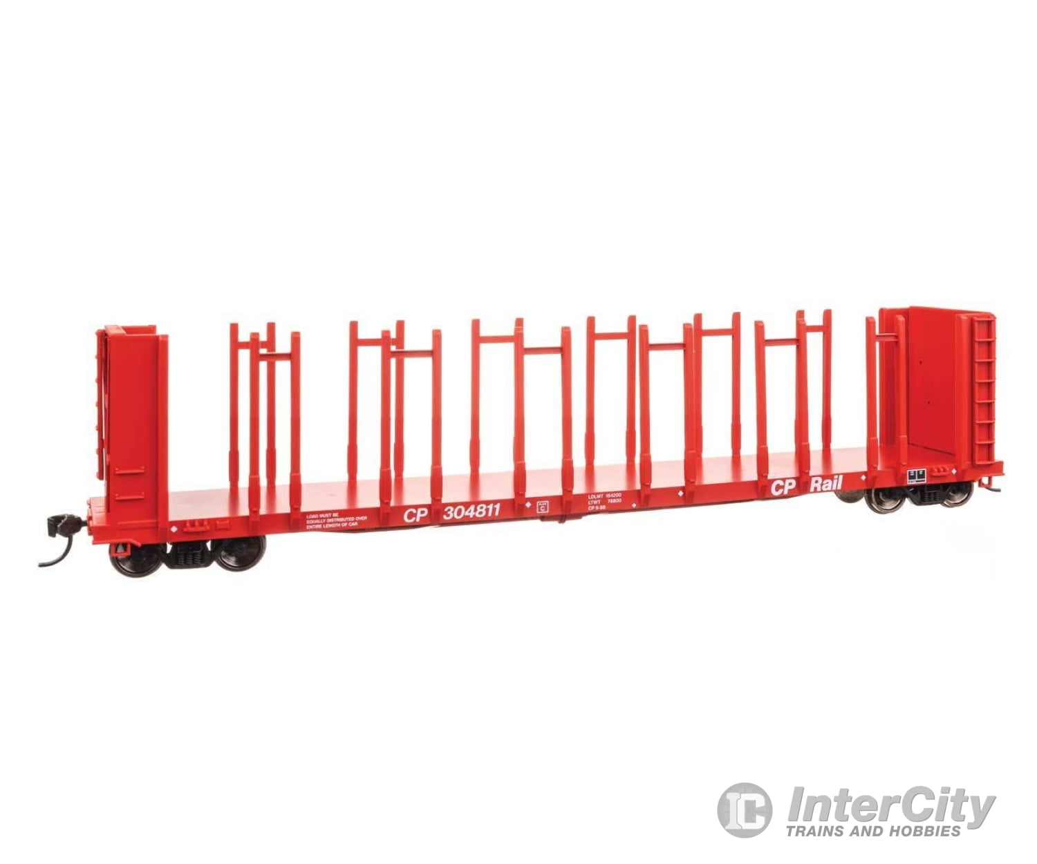 Walthers HO 50804 63’ Pulpwood Flatcar - Ready to Run - Canadian Pacific #304811 Freight Cars