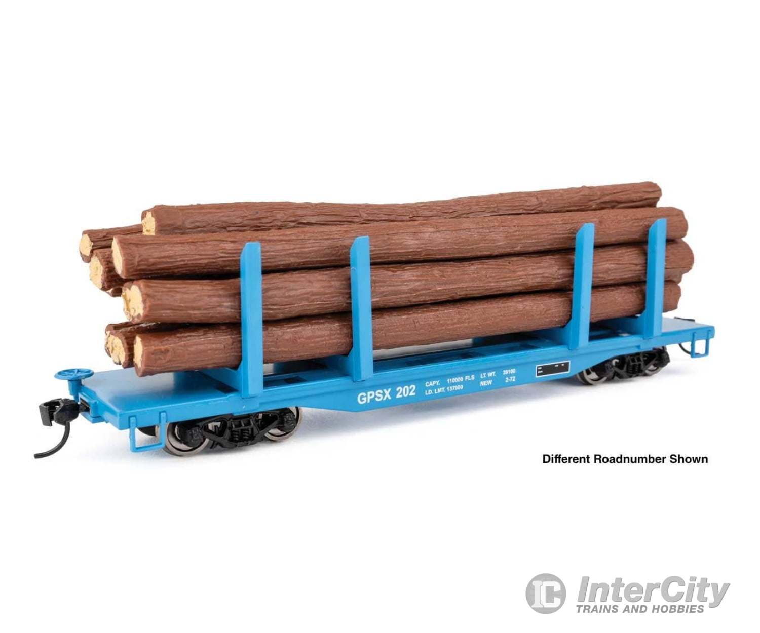 Walthers HO 50917 45’ Logging Flatcar - Ready to Run - Georgia Pacific #215 Freight Cars