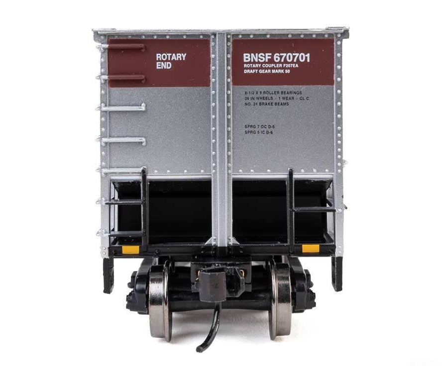 Walthers HO 55910 50’ Bethgon Coalporter Gondola 3-Pack - BNSF #670668 #670699 #670701 - Freight Cars
