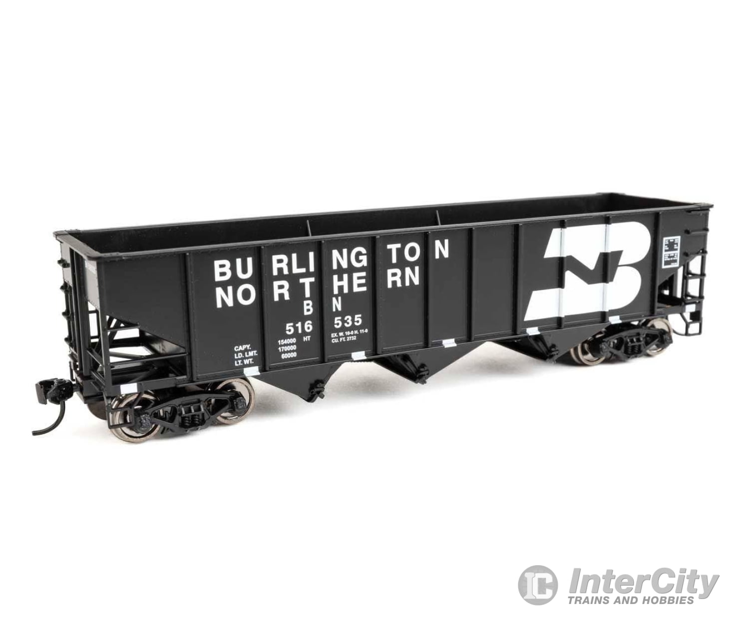 Walthers HO 56706 70-Ton AAR 3-Bay Open Hopper - Ready to Run - Burlington Northern #516535 Freight Cars