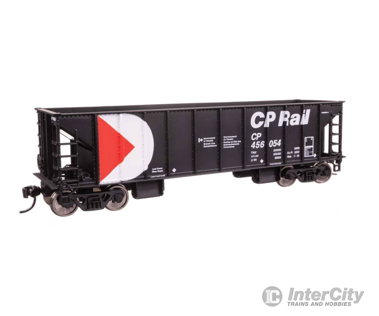 Walthers HO 57009 41’ Ballast Hopper - Ready to Run - Canadian Pacific #456054 Freight Cars